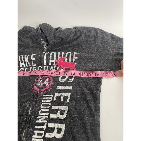 Blue 84 Women's Gray Zip Up Sweatshirt Hoodie Size Small S Lake Tahoe California - Picture 6 of 9